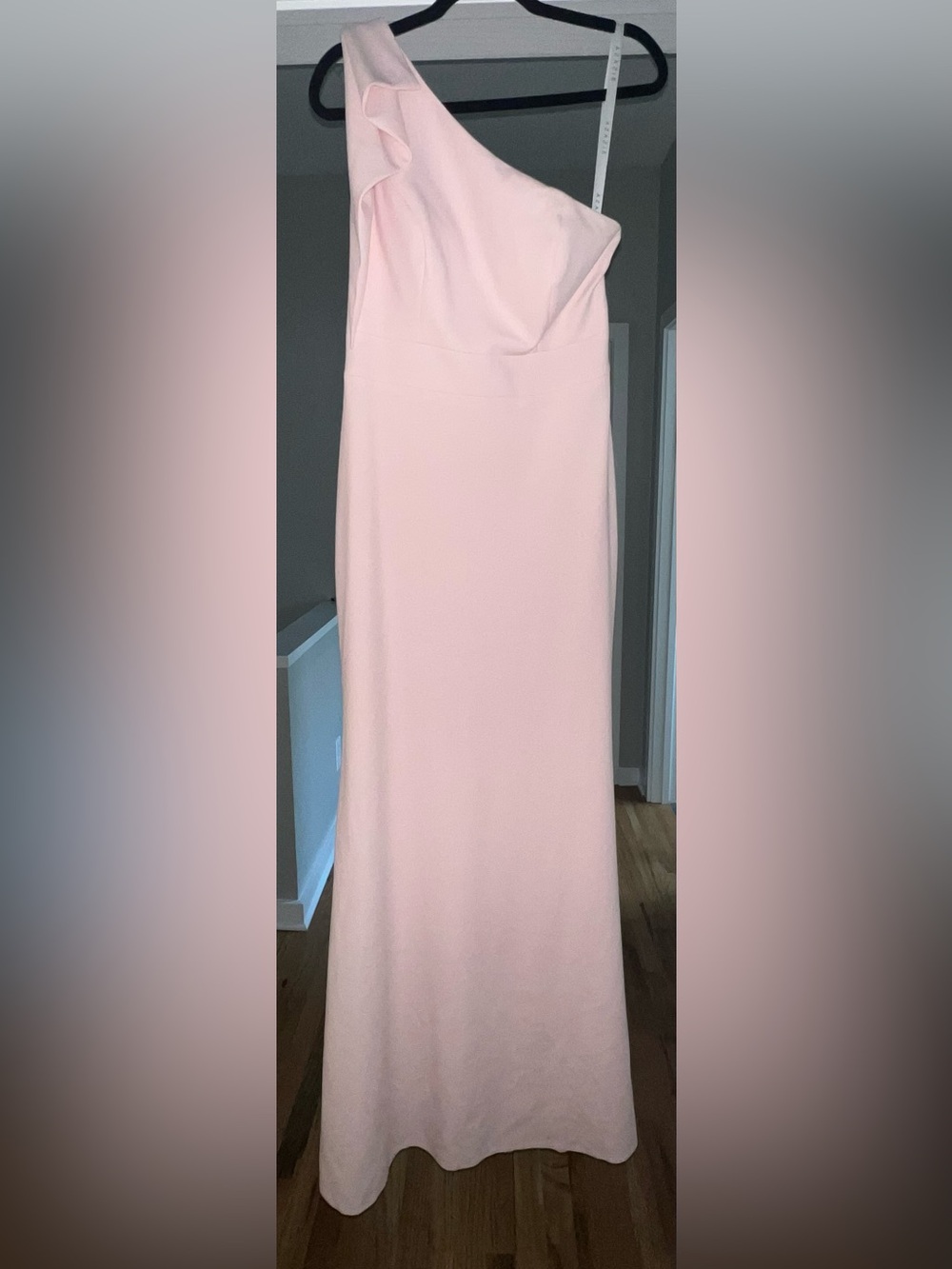 Azazie Blush Pink One-Shoulder Formal Gown